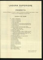 La laguna di Venezia: monografia Atlante 2.: Ricognizione eseguita negli anni 1834-1844 dall'ing. De Bernardi delle valli da pesca e dei dossi nella laguna di Venezia. Fascicolo C. Laguna Superiore. VII) Elenco dei dossi
